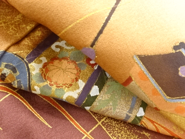  鉾車模様訪問着